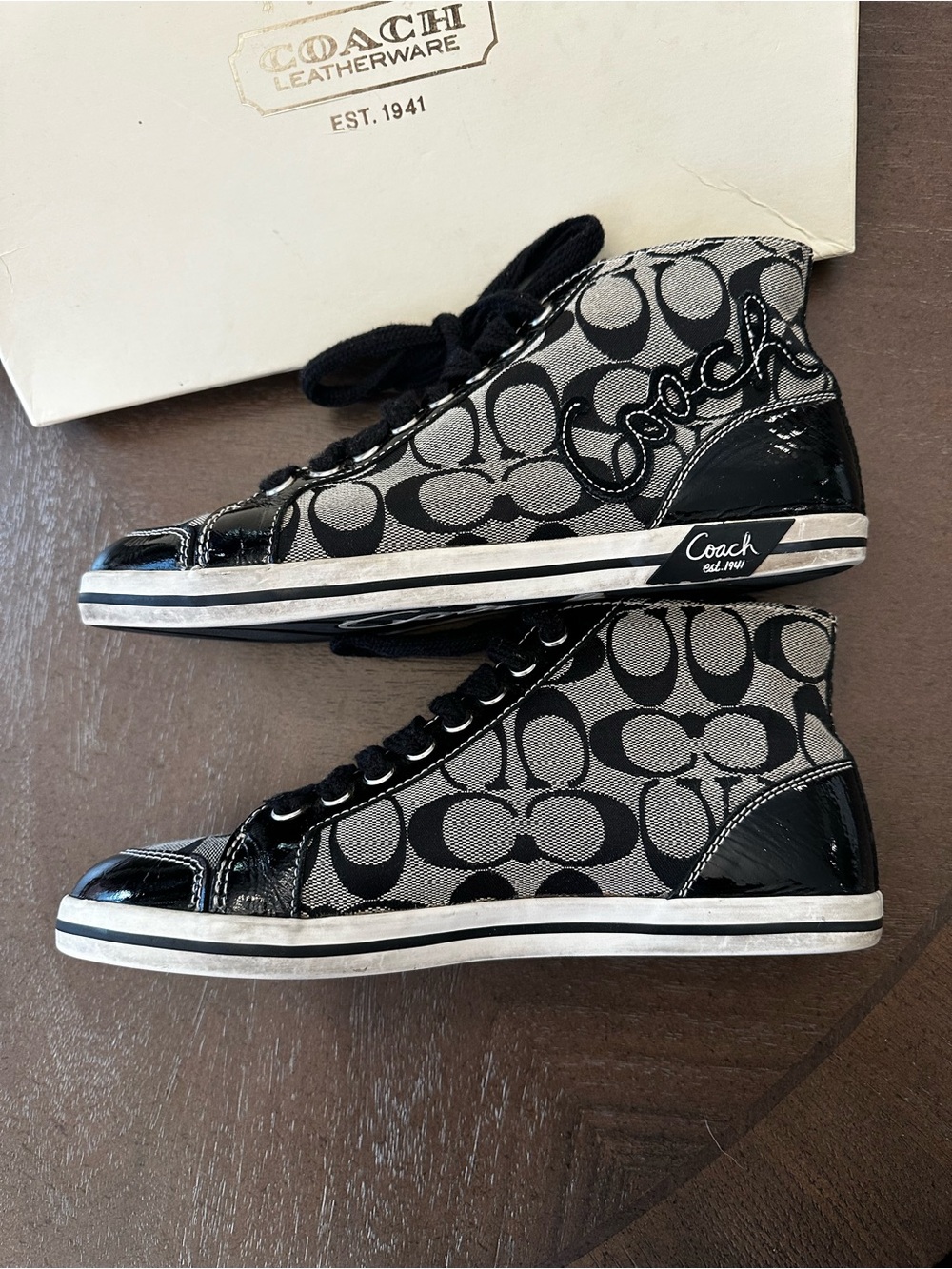 Coach Brendi High Top Sneakers size 8B